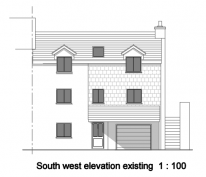SW Elevation - existing SW Elevation - existing